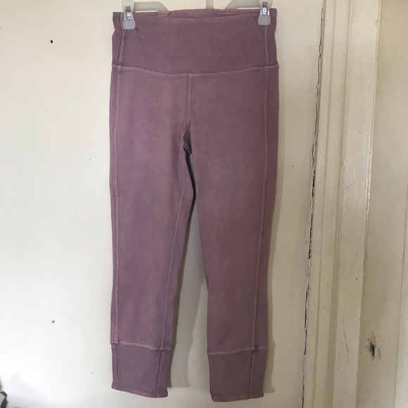 Lululemon Wunder Under Crop 23" Ribbed Leggings (Washed Antoinette Color) - Picture 12 of 12